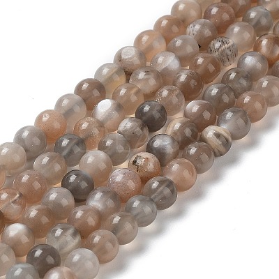 Natural Grey Moonstone Beads Strands G-F632-24-02-01-1