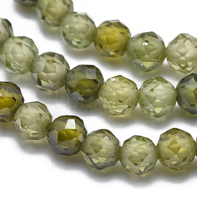 Cubic Zirconia Beads Strands G-G792-47-04B-1