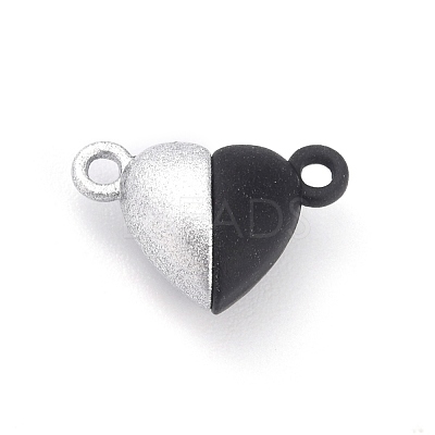 Alloy Magnetic Clasps with Loops PALLOY-P223-B01-04-1