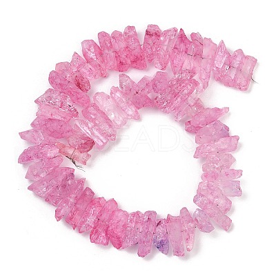 Natural Crackle Quartz Beads Strands G-R012-B06-04-1