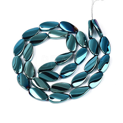 Electroplate Glass Beads Strands EGLA-N055-02M-1