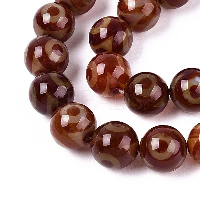 Tibetan Style dZi Agate Beads Strands G-N357-04A-02-1