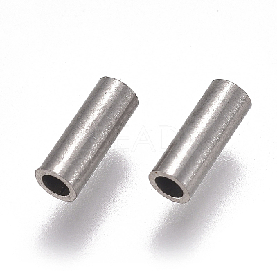 Non-Tarnish 304 Stainless Steel Tube Beads LS-STAS-F224-01P-C-1