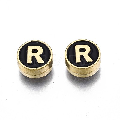 Alloy Enamel Beads ENAM-N052-006-02R-RS-1