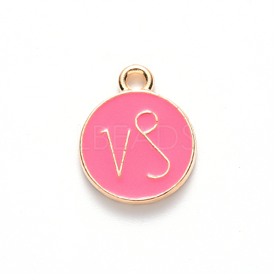 Alloy Enamel Pendants X-ENAM-S124-01B-03E-1