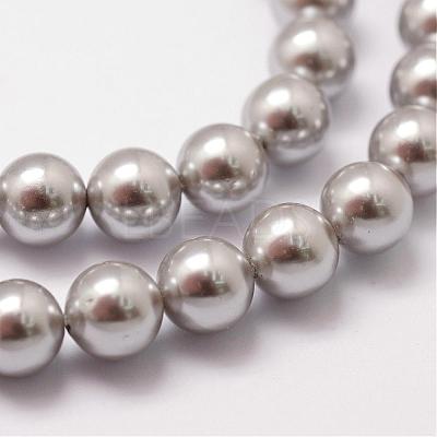 Shell Pearl Beads Strands BSHE-L026-05-6mm-1