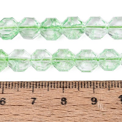 Transparent Crackle Glass Beads Strands GLAA-Q108-03A-07-1