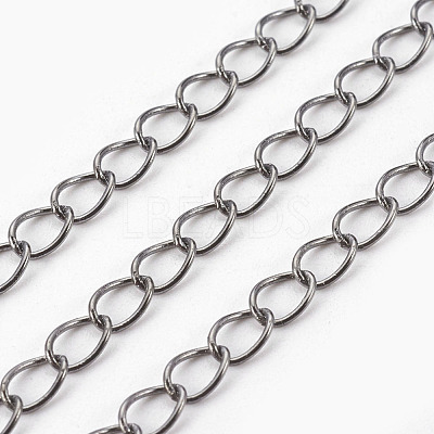 Brass Twisted Chains CHC-Q001-5x4mm-B-1