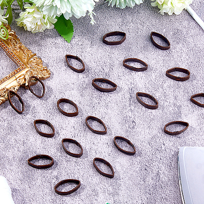 20Pcs Leather Watch Strap Bezel AJEW-FH0005-08B-1