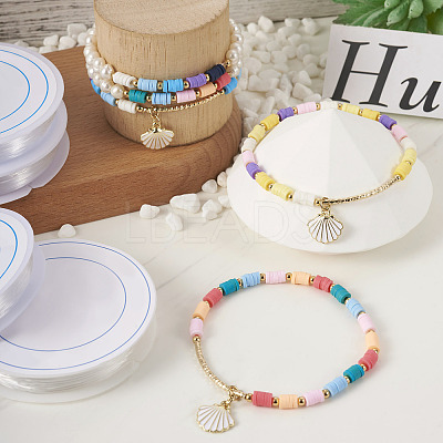 6 Rolls 6 Styles Elastic Crystal Thread EW-TA0001-03-1