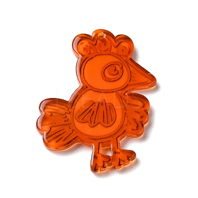 Thanksgiving Day Translucent Resin Pendants RESI-K019-10H-1