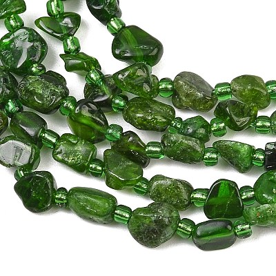 Natural Diopside Beads Strands GG-CBA3A44-C09-01-1