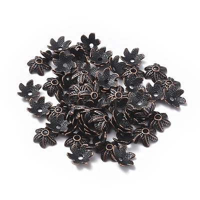 Tibetan Style Bead Caps TIBEB-LF9396YKG-R-LF-1