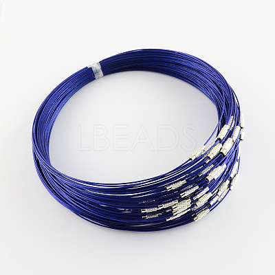 Stainless Steel Wire Necklace Cord DIY Jewelry Making TWIR-R003-08-1