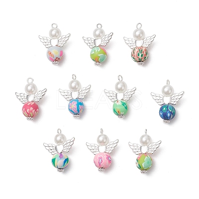 Handmade Polymer Clay Pendants PALLOY-JF04077-1