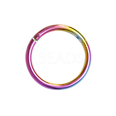316L Surgical Stainless Steel Hoop Cartilage Earrings WGB51CA-10-1