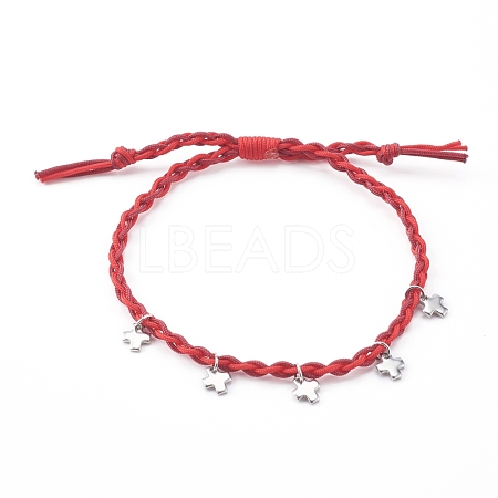 Adjustable Nylon Thread Braided Bead Bracelets BJEW-JB06058-02-1