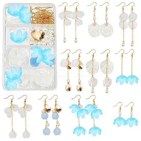 SUNNYCLUE DIY Flower Drop Earring Making Kits DIY-SC0018-71-1