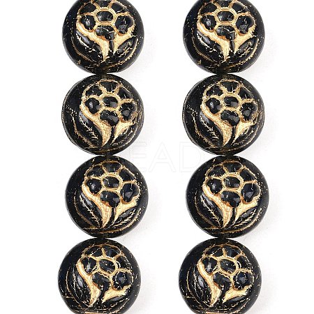 Czech Pressed Glass Beads GLAA-I061-50-1