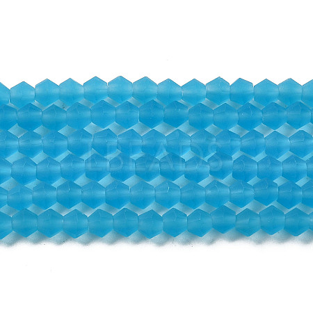 Imitate Austrian Crystal Frosted Glass Beads Strands LS-EGLA-A039-T4mm-MD19-1