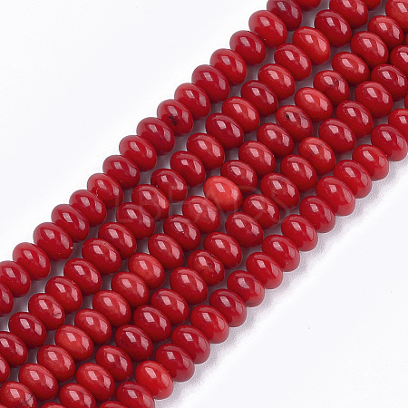 Synthetic Coral Beads Strands X-CORA-T009-30-1