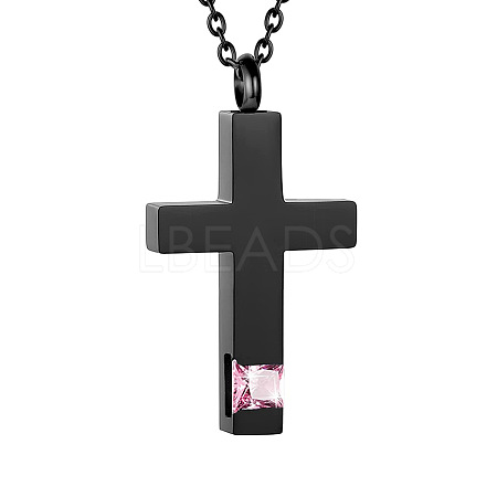 Cross Urn Ashes Pendant Necklace PW-WGBB57D-22-1