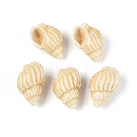 Handmade Printed Porcelain Beads Strand X1-PORC-T133-01F-1