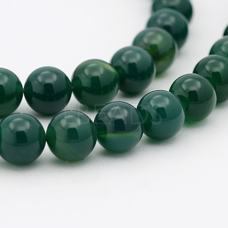 Natural Teal Jade Round Beads Strands G-P070-09-6mm-1
