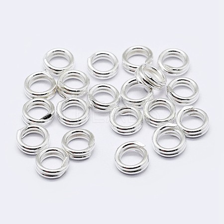 925 Sterling Silver Split Jump Rings STER-F036-01S-0.6x7m-1