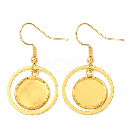 304 Stainless Steel Earring Cabochon Settings STAS-D267-01A-G-1
