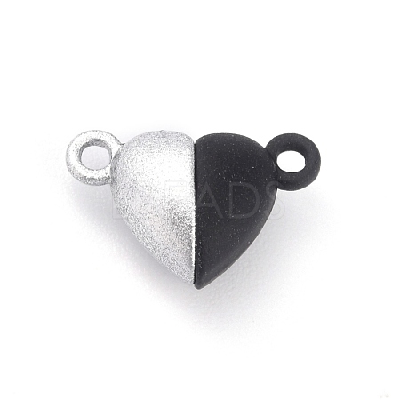 Alloy Magnetic Clasps with Loops PALLOY-P223-B01-04-1