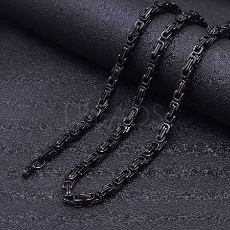 Stainless Steel Byzantine Chains Necklaces for Men FS-WG56795-167-1