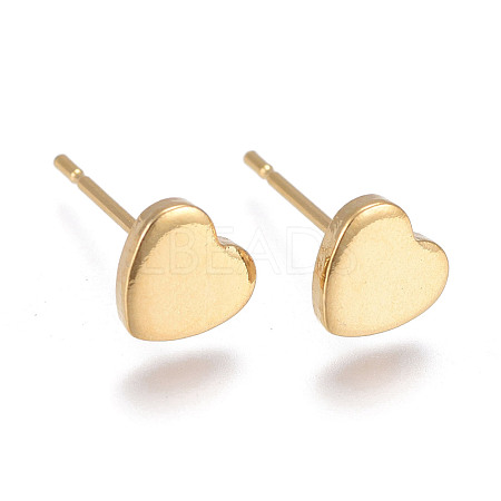 304 Stainless Steel Stud Earrings EJEW-P262-01G-1