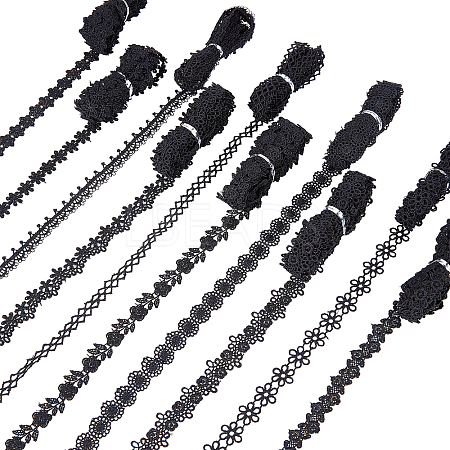   10 Styles Polyester Lace Cord OCOR-PH0001-78-1