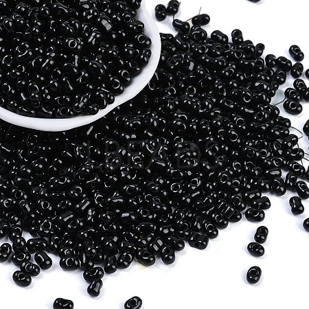 Baking Paint Glass Seed Beads SEED-K010-A02-1