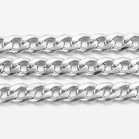 304 Stainless Steel Curb Chains CHS-H016-01P-10M-1
