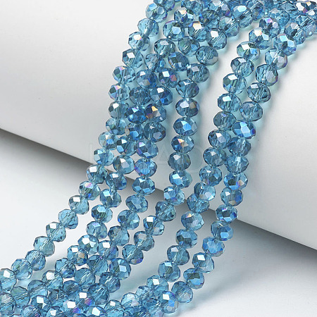 Electroplate Glass Beads Strands EGLA-A034-T3mm-I04-1