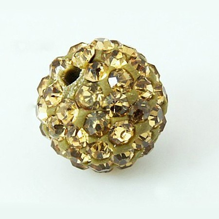 Grade A Pave Disco Ball Beads X-RB-H258-10MM-385-1