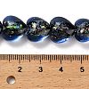 Handmade Dichroic Foil Glass Beads Strands DICH-U001-03I-4