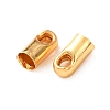 Brass Cord Ends KK-C157-10B-G-2