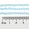 Baking Painted Transparent Glass Beads Strands DGLA-F029-J2mm-10-5