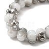 Pearl Luster Plated Electroplate Glass Beads GLAA-G106-02A-PL01-3