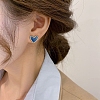 Alloy Enamel Stud Earrings for Women WG80053-33-1