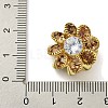 Brass Smoked Topaz Rhinestone Beads KK-I715-26S-01-3