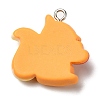 Autumn Theme Opaque Resin Pendants RESI-L038-03P-03-2