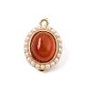 Brass & Natural Carnelian Box Clasps GG-CBAFA4F-02G-1