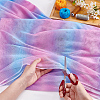 Rainbow Color Polyester Mesh Fabric DIY-WH0504-162A-3