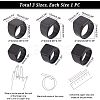 3Pcs 3 Size 304 Stainless Steel Rectangle Signet Finger Rings RJEW-UN0001-26B-3
