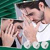 3Pcs 3 Size 304 Stainless Steel Rectangle Signet Finger Rings RJEW-UN0001-26P-7