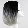Fashion Black Gradient Gray Wigs OHAR-L010-051-5